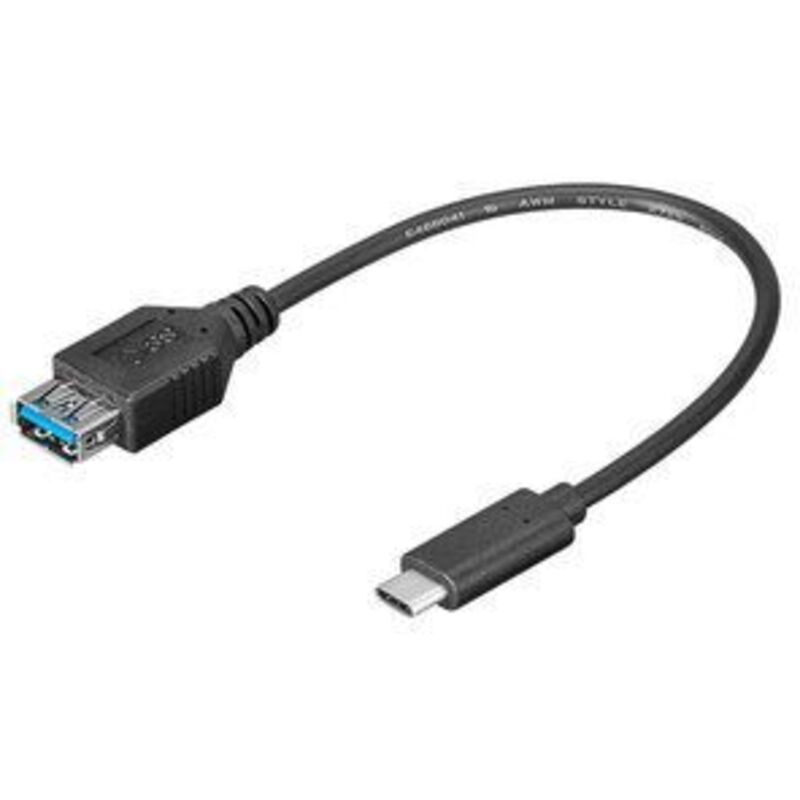 Cavo Di Prolunga Da Usb-c™ A Usb A 3.0 Per La Sincronizzazione E La Ricarica Super Speed, Presa Usb 3.0 (tipo A) Spina Usb-c™. Lunghezza Del Cavo 0.2 M