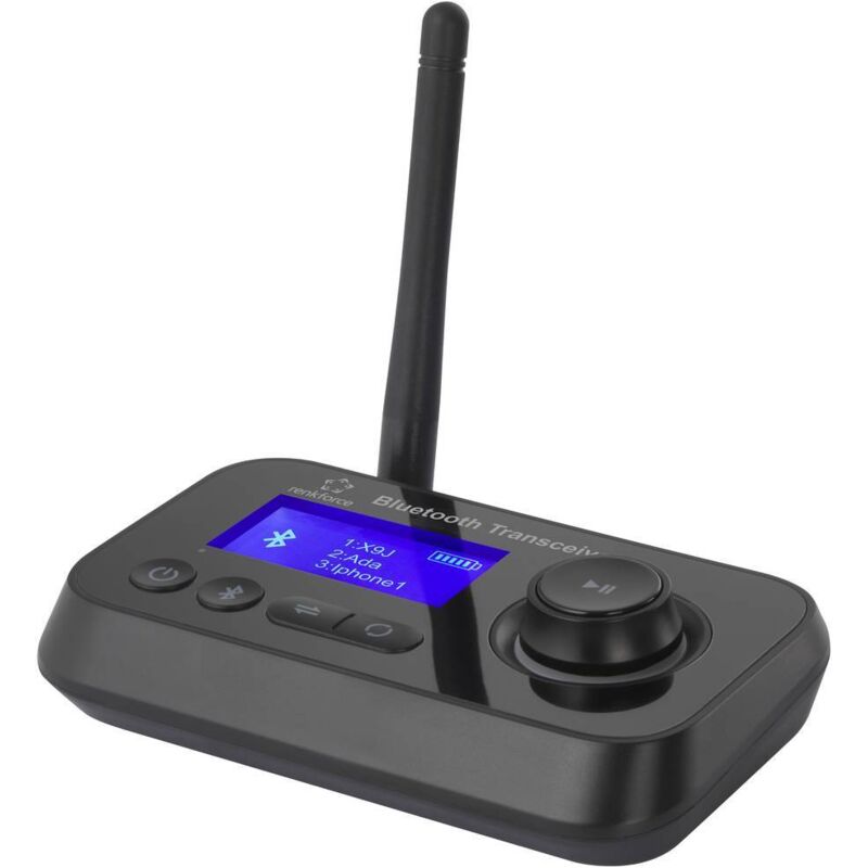 Renkforce Rf-btr-210 Trasmettitore Ricevitore Audio Bluetooth® Versione Bluetooth: 5.0 10 M Led Display Integrato
