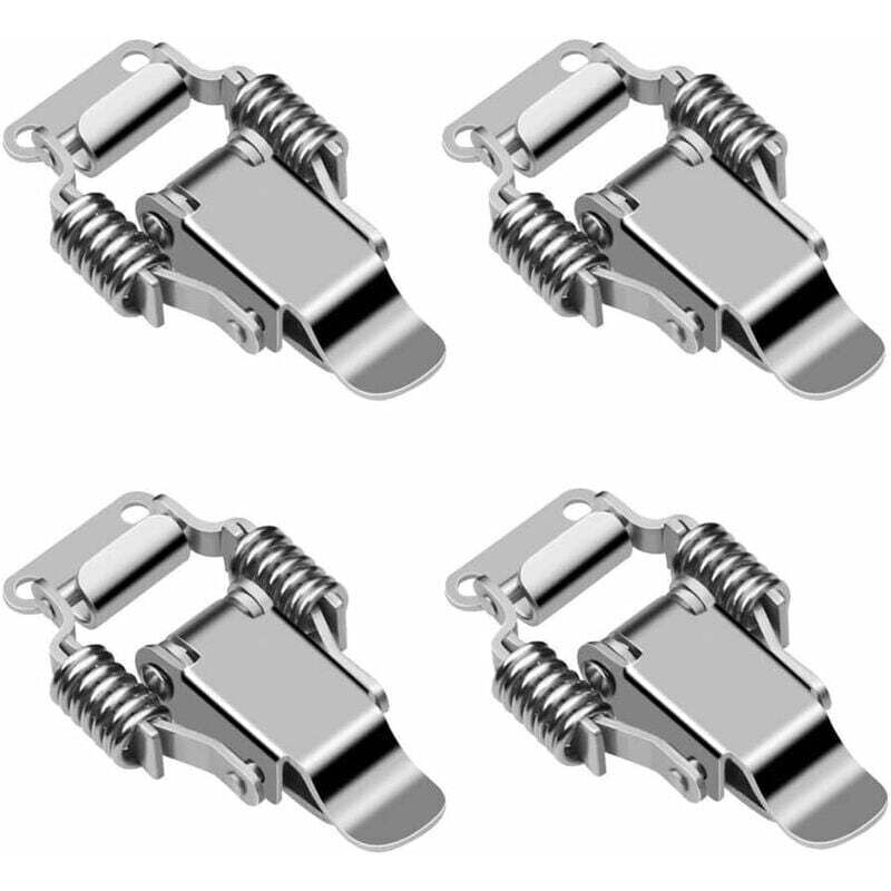 4 Pezzi In Acciaio Inox Morsetto Serratura Scatola Leva Serratura Leva Serratura Porta Cerniera A Levetta Chiusura A Molla Chiusura A Levetta