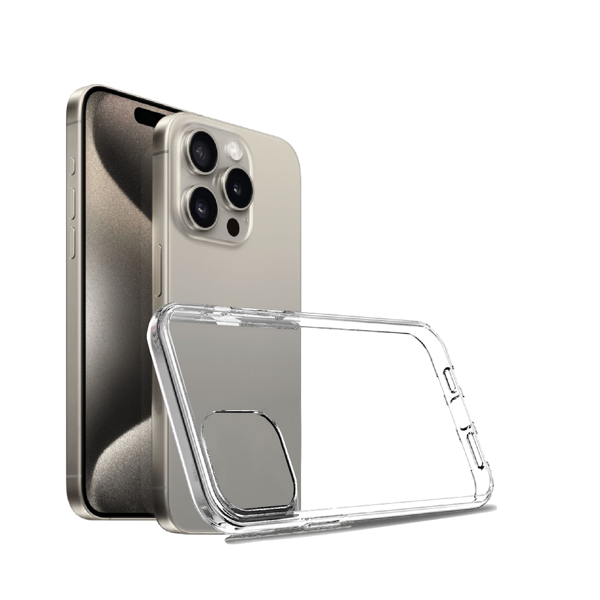 MobileKing Transparente Handyhülle für iPhone 15 Plus - Backcover, TPU, Stoßdämpfend - MBK99