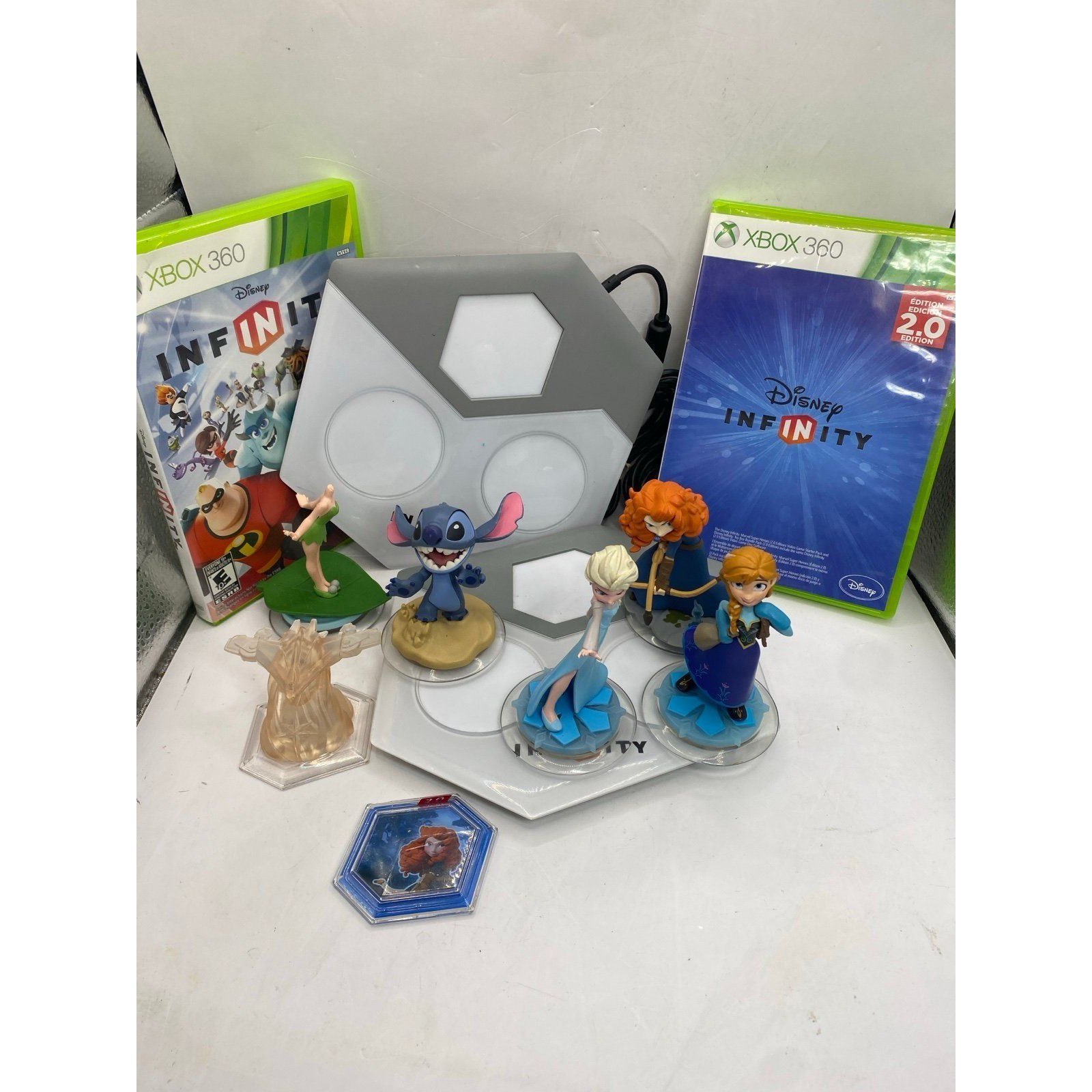 Disney Video Games & Consoles | Disney Infinity 1&2 Lot Xbox 360 Game Figures, Portal Tiles Crystal- Power Discs | Color: Red | Size: Os