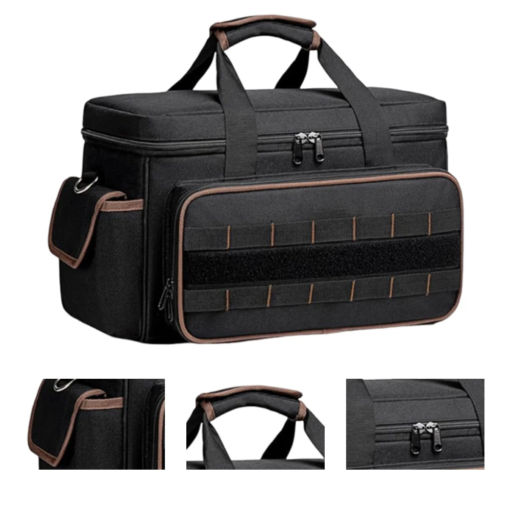 17 Zoll Tragbare Werkzeugtasche mit 20 Taschen Elektriker-Werkzeugtaschen Große Werkzeugtasche Organizer für Elektriker Mechaniker Klempner HVAC