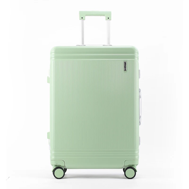 Reisegepäck PC-Trolley-Koffer mit Aluminiumrahmen, Unisex-Gepäck mit 26 Zoll und 20-Zoll-Handgepäckkoffer, glatte rollende Räder