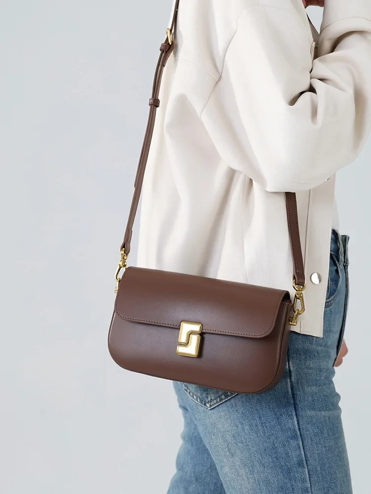 Borsa da donna in vera pelle piccola borsa a tracolla quadrata borse da donna borse a tracolla borsa minimalista di design di lusso borsa tofu