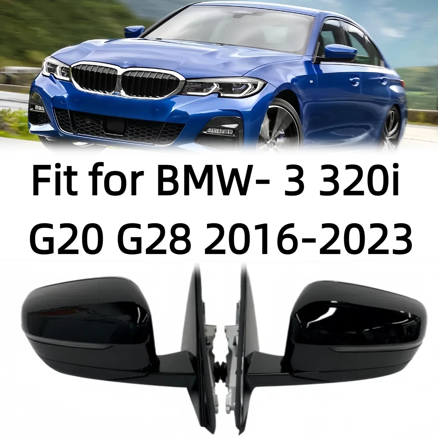 Per BMW-3 320i G20 G28 2016 2017 2018 2019-2023 Sinistra e Destra Auto Lato Specchietto retrovisore Montaggio Auto Specchio Laterale Riscaldamento