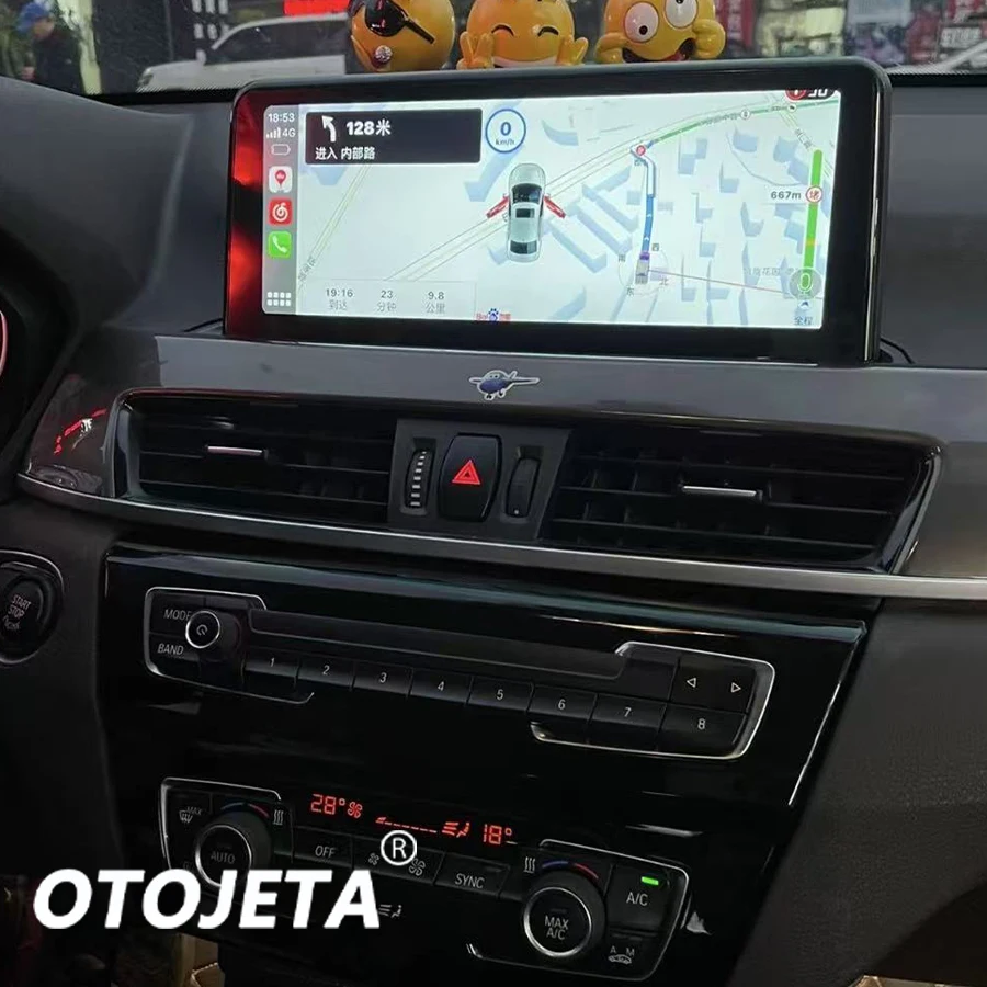 CarPlay e Android Auto wireless per BMW X1 F48 2016-2022 NBT EVO 10.25" Linux, autoradio multimediale con display touch screen.