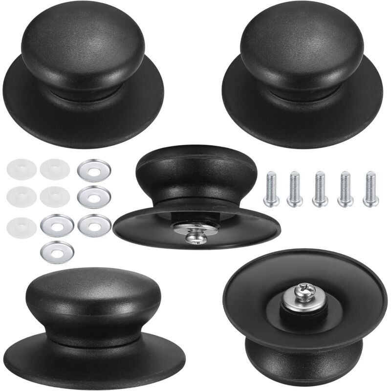 Set Di 5 Pomelli Universali Per Coperchi Di Pentole, Pomelli Per Pentole, Pomelli Per Coperchi Resistenti Al Calore Per Coperchi Di Pentole, Maniglia Di Sollevamento, Set Di Componenti
