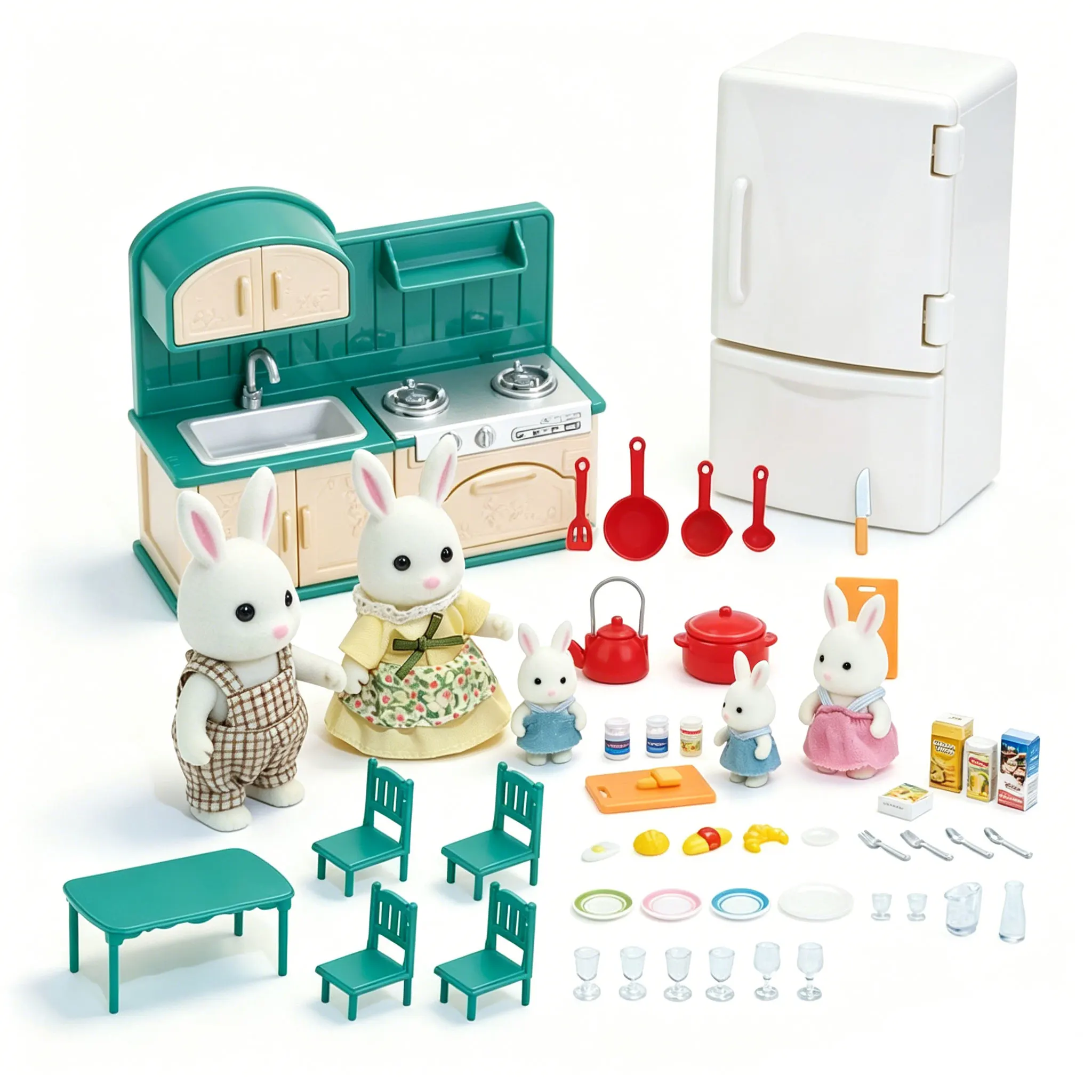 Ensemble de meubles pour maison de poupée, jouets pour enfants, cuisine miniature, accessoires pour maison de poupée, jeu d