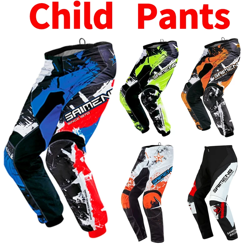 Pantalon de motocross SAIMENG pour enfants, adolescents et adultes, pantalon MX, DH, MTB, Dirt Bike, ATV, Enduro, équipement moto pour enfants, équipement tout-terrain