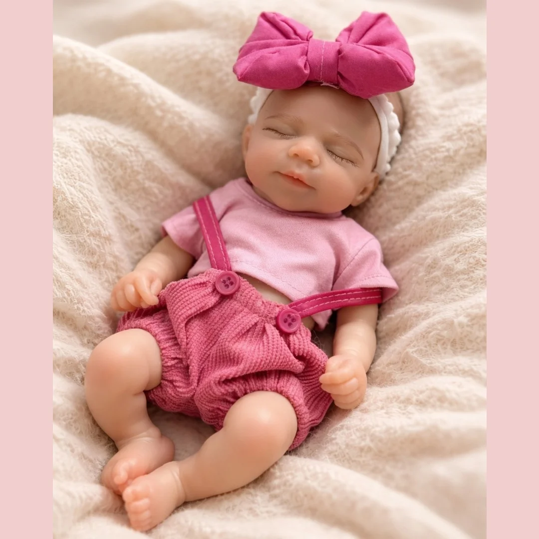 Poupées bébés reborn en silicone, corps entier, bouche ouverte, lavables, 8 pouces / 20 cm, bébé reborn en silicone, poupée reborn réaliste