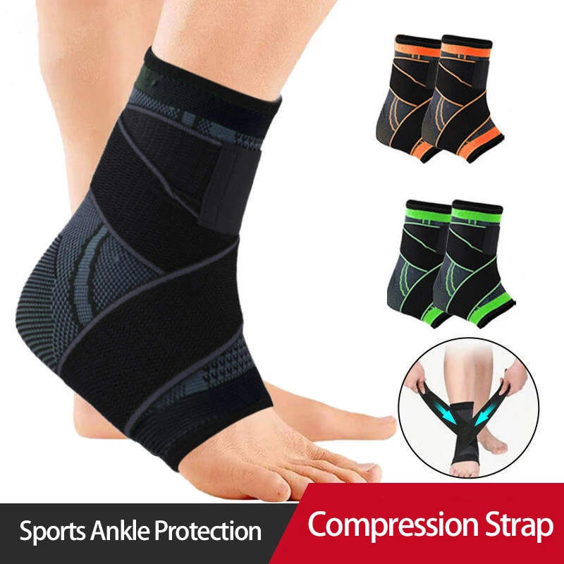 Protecteur de cheville, accessoires de sport pour hommes et femmes, enveloppe de sport, Compression, basket-ball, Support de cheville, course à pied, attelle de cheville tricotée