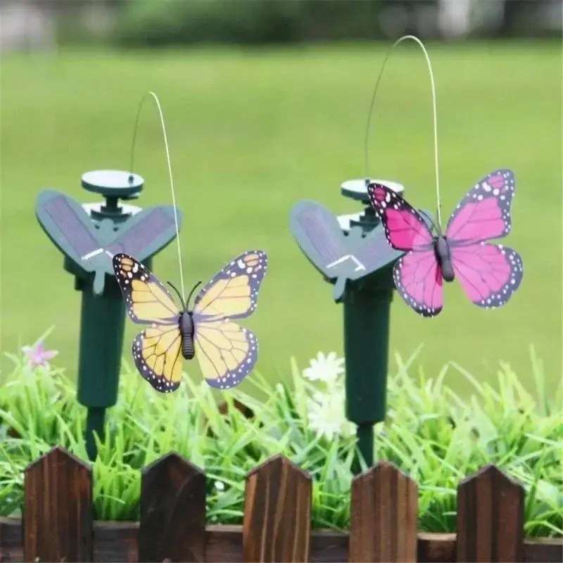 Produits de décoration de jardinage papillon créatif, décoration de pelouse d'oiseau de jardin de maison, moulin à vent, produits de décoration de jardin, vente en gros