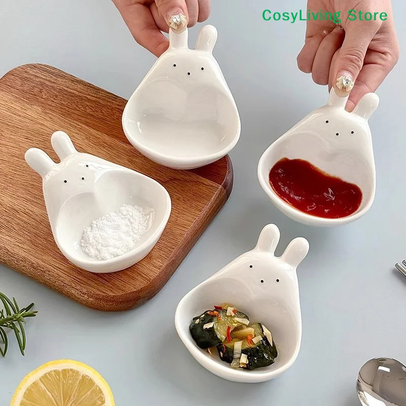 Mini Bowls Adorable Design Plastic Goose Rabbit Shaped Dishes Cream Tableware For Afternoon Tea Household Food Serving Dish