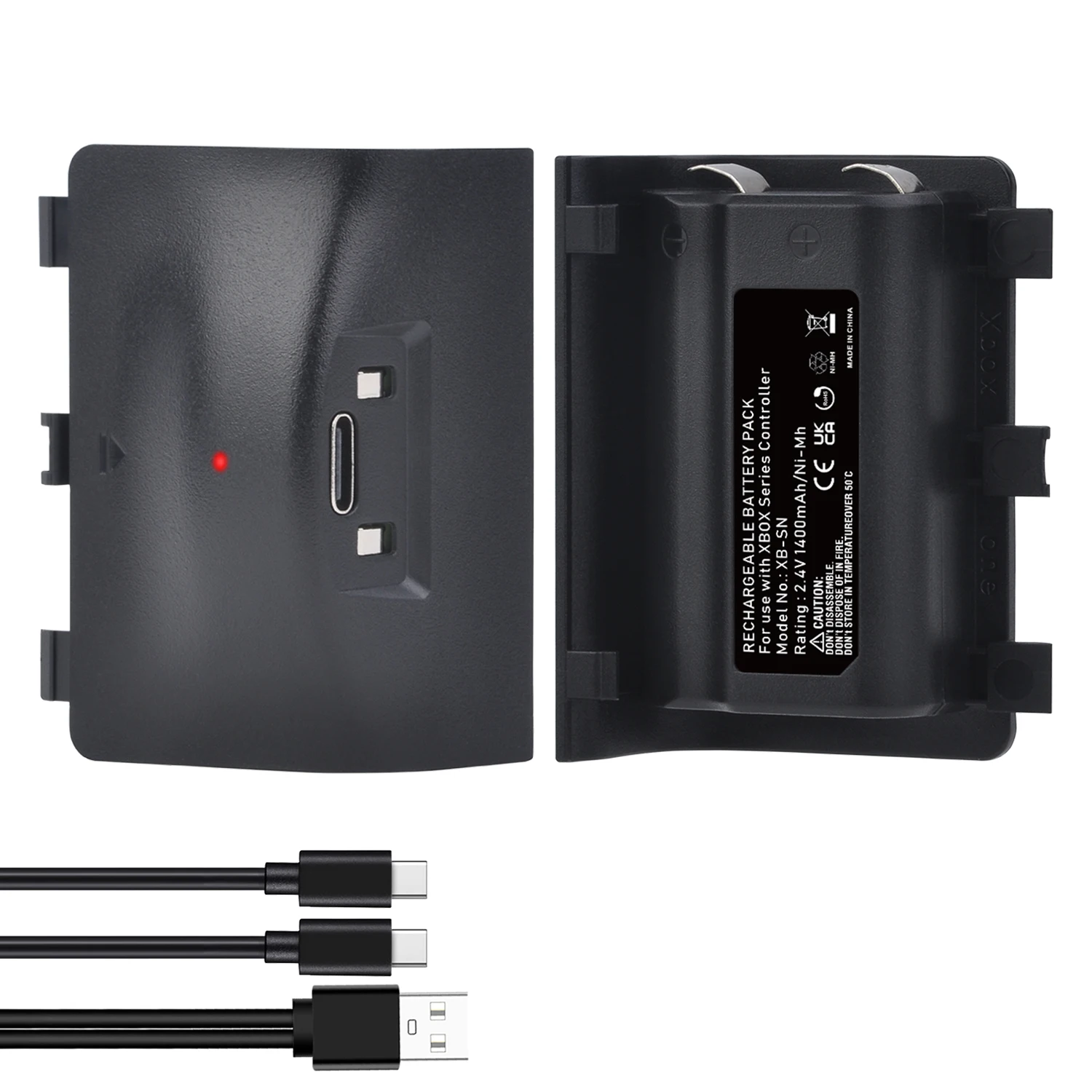 Batmax 2pcs 1400mAh Battery for New Xbox Series X,Xbox Series S Wireless Controller Gamepads(Not for Xbox one X/S)