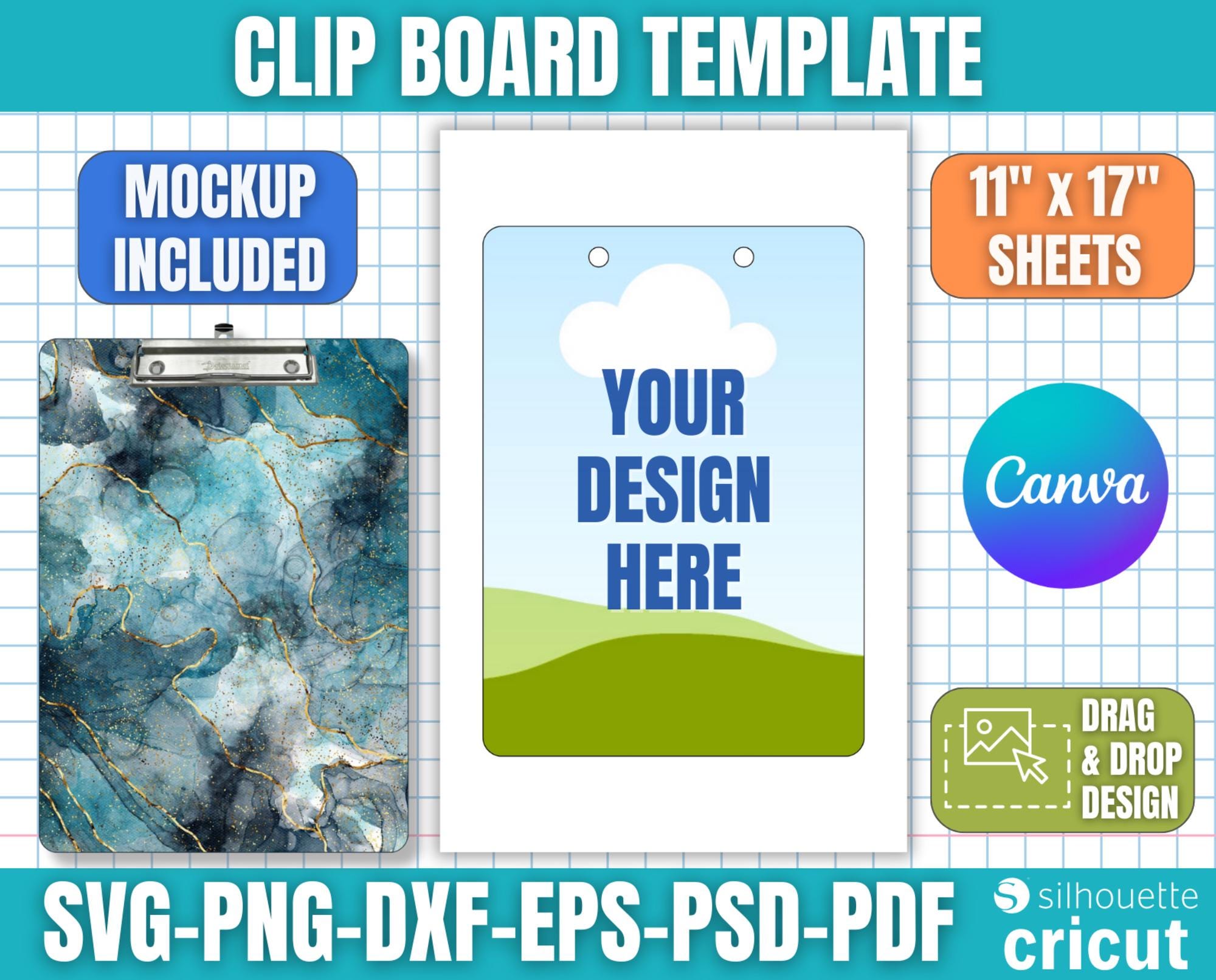 Modello di appunti, mockup di appunti, SVG di appunti, appunti personalizzati, modello di sublimazione di appunti, modello vuoto, modificabile da Canv