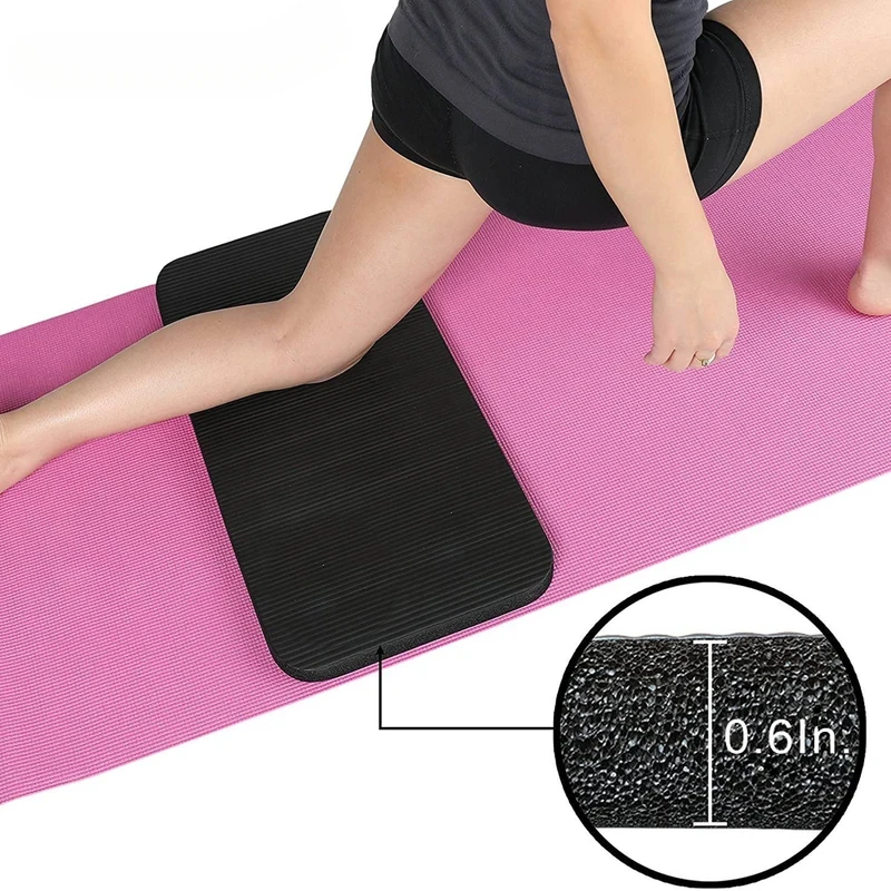 Thick Yoga Knee Pad 15MM Comfortable Non-slip Mat Fitness Gym Home Pilates Workout Support Knees Elbows Floor Protection