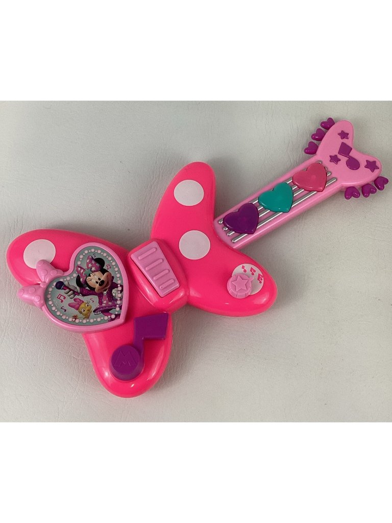 Disney Toys | Disney Minnie Mouse Bow-Tique Rockin' Guitar Musical Instrument Lights Sounds | Color: Red | Size: Osbb