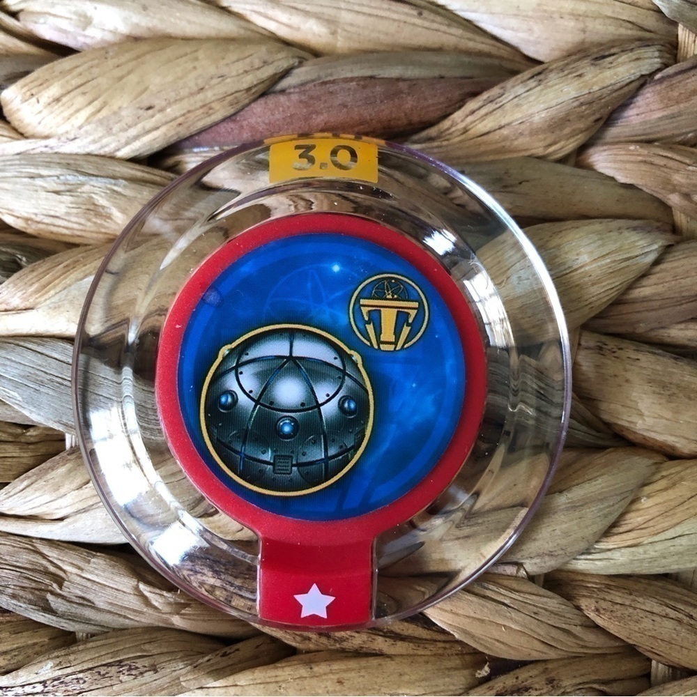 Disney Video Games & Consoles | Disney Infinity: Power Discs: Tomorrowland Time Bomb (2015) | Color: Black/Red | Size: Os