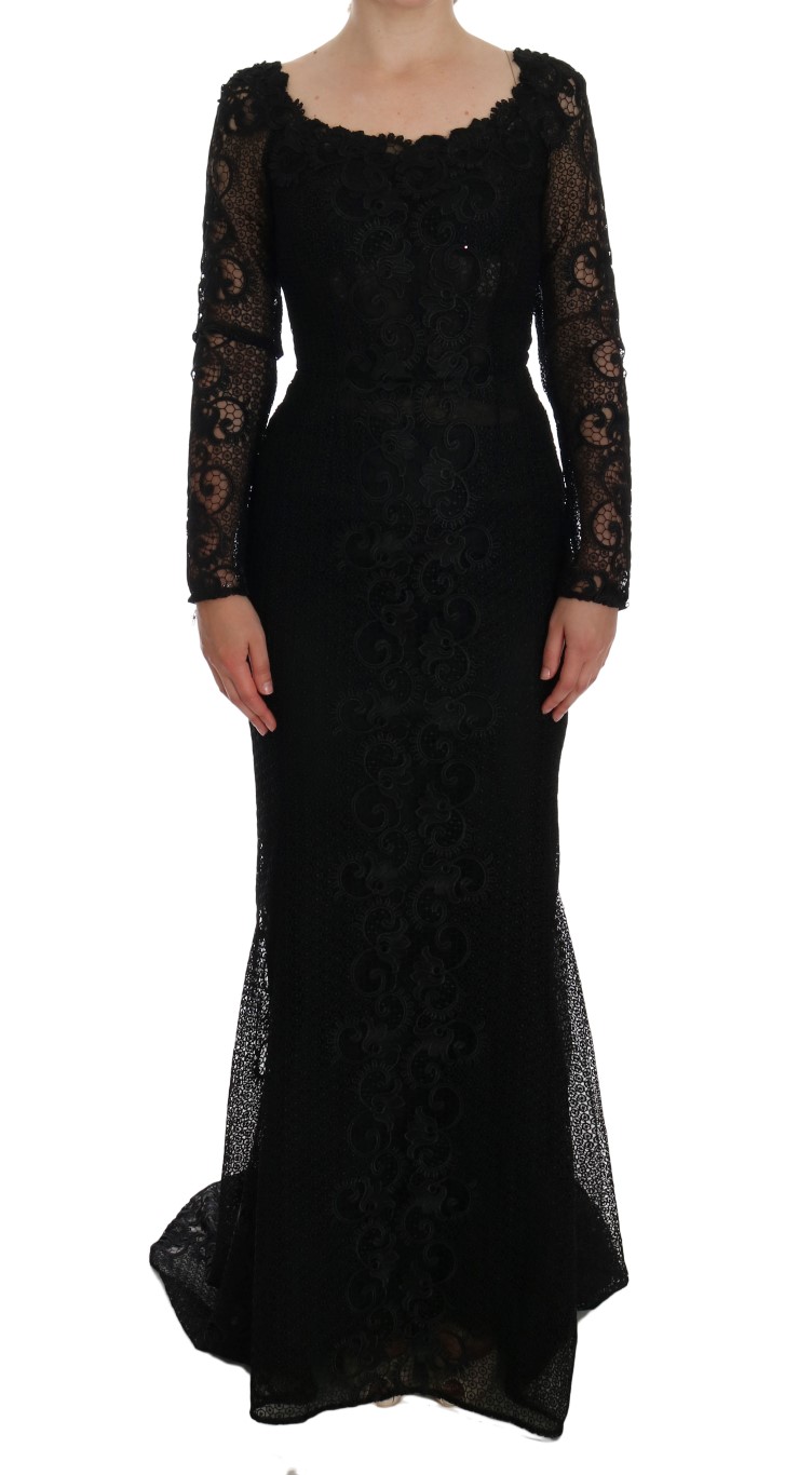 Dolce Gabbana Spitzen-Abendkleid EU 34 / UK 6