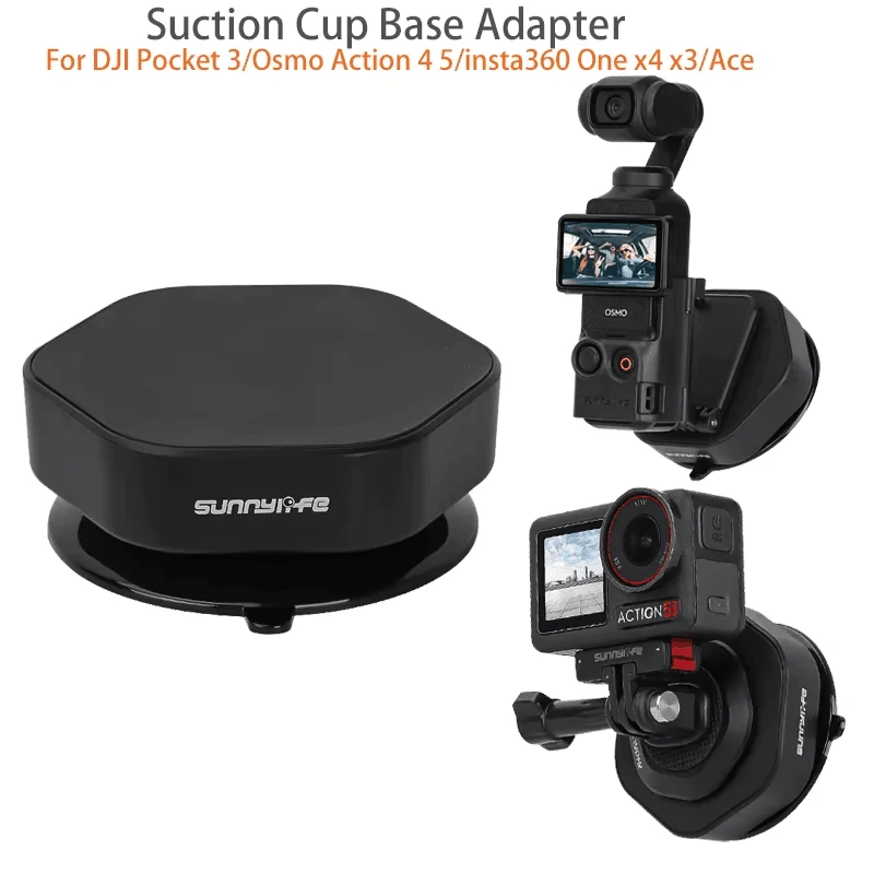 Universeller Saugnapf-Adapterhalter für DJI Osmo Pocket 3/GoPro 13/Insta360 Ace Pro 2/X4/Osmo Action 4 5 Pro Zubehör Image