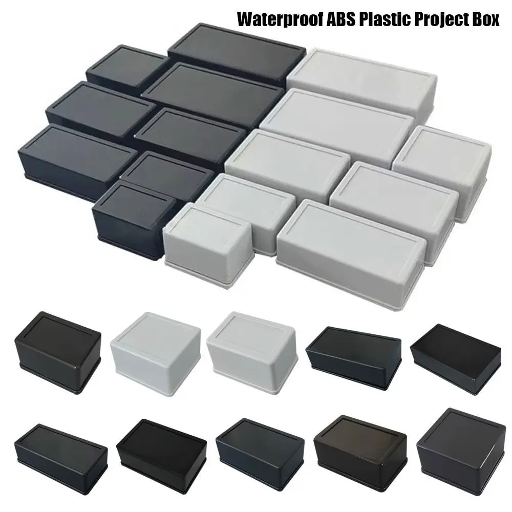 Wasserdichte Projektgehäuseboxen, weiß, schwarz, ABS-Kunststoff, Aufbewahrungskoffer, 10-Styles-Gehäuse, Instrumentenkoffer, elektronisches Zubehör Image