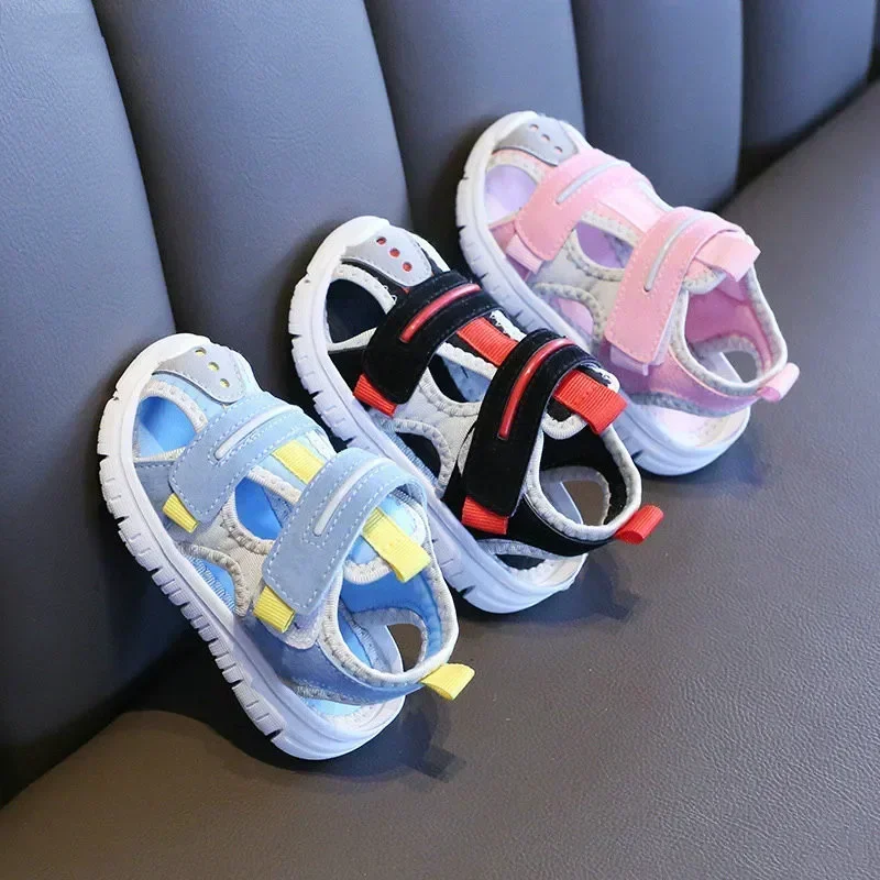 Sommer Baby Sandalen für Mädchen Jungen weichen Boden Stoff Kinder Schuhe Mode kleine Kinder Strand Sandalen Kleinkind Schuhe