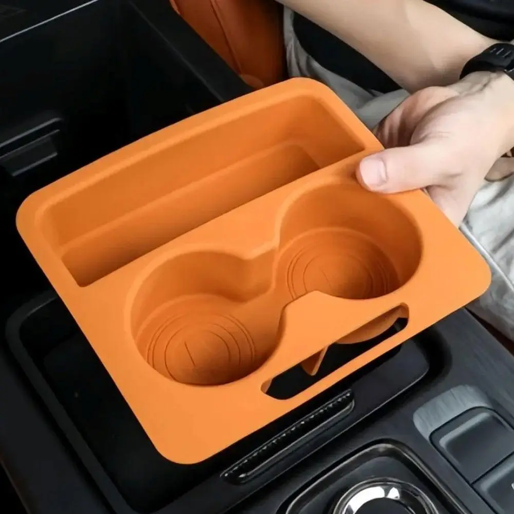 Zentrale Steuerung Untere Lagerung Box Mit Tasse Halter Für Haval H9 2024-2025 Modifizierte Auto Armlehne Box Push-pull Box Silikon Pad Image
