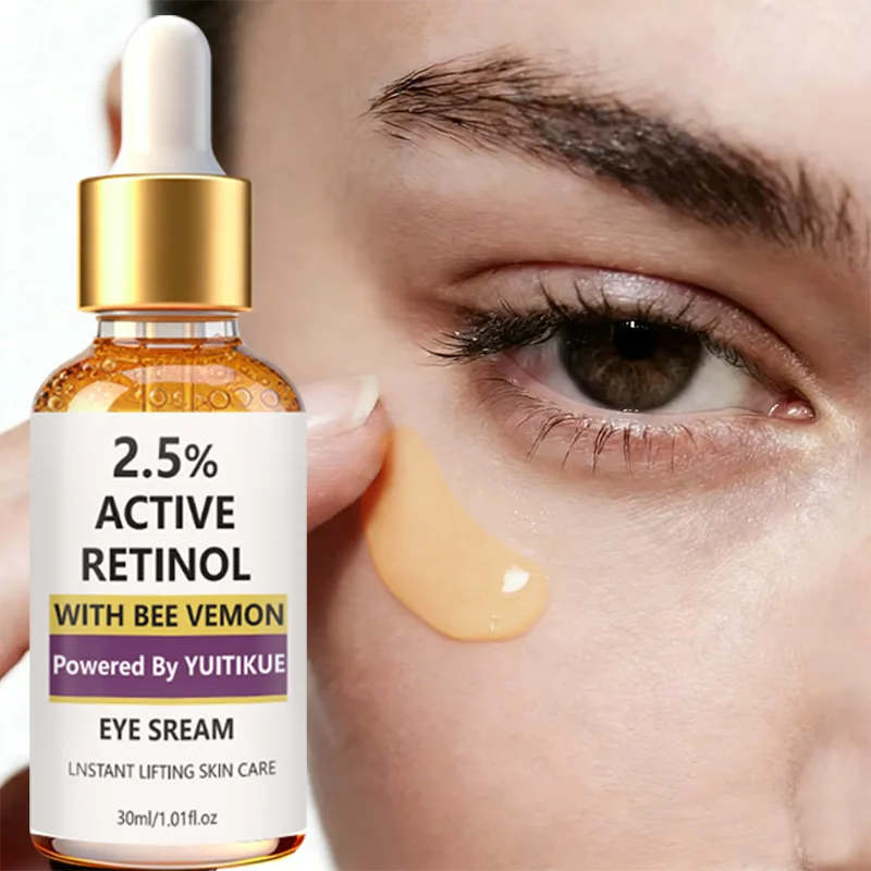YUITIKUE 2,5% Aktive Retinol Augencreme | Mit Bienengift | Sofortige Lifting- und Anti-Aging-Pflege für den empfindlichen Augenbereich 30ml Image