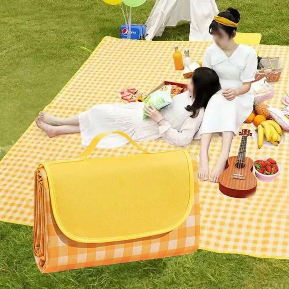 Tragbare Picknick matte Outdoor faltbare Picknick verdicken Matte Strand matte feuchtigkeit beständige wasserdichte Camping decke Outdoor Camping matte Image