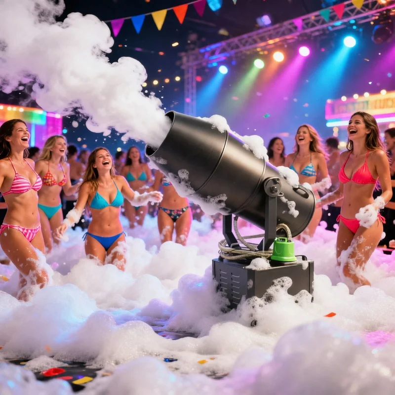 Direkt vom Hersteller: 2500W-4000W Moving Head Jet Cannon Outdoor/Indoor Schaumkanone für Partys und Pools Image
