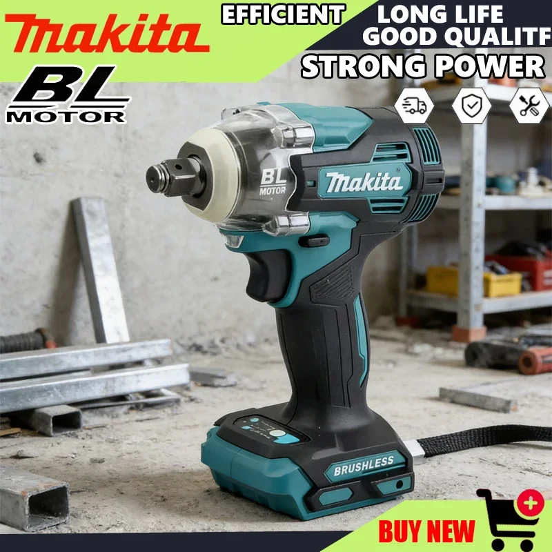 Makita Elektrowerkzeug TW004G 630N.m Bürstenloser Schraubendreher Akku-Elektroschrauber Wiederaufladbarer Bohrschrauber Image