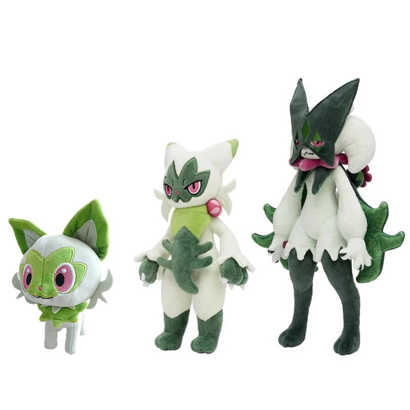 Pokemon scharlachrot & violett sprigatito Plüsch Mega Evolution Flora gato Meowscarada ausgestopfte Puppe Kawaii Fuecoco Peluche Kinder Geschenke Image