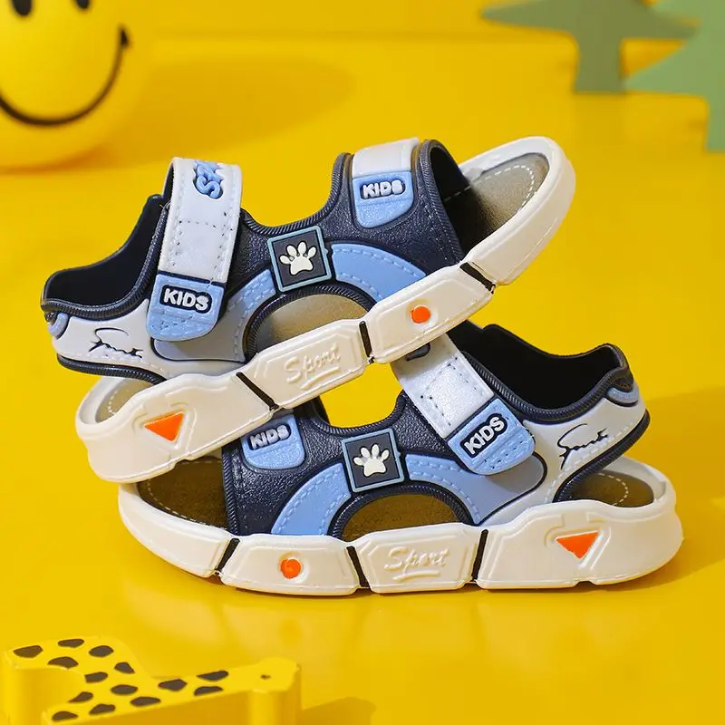 Kinder Sommer Jungen Gummi Sandalen Baby Schuhe Kinder Flache Kind Strand Schuhe Sport Weiche Nicht-rutsch Casual Kleinkind sandalen