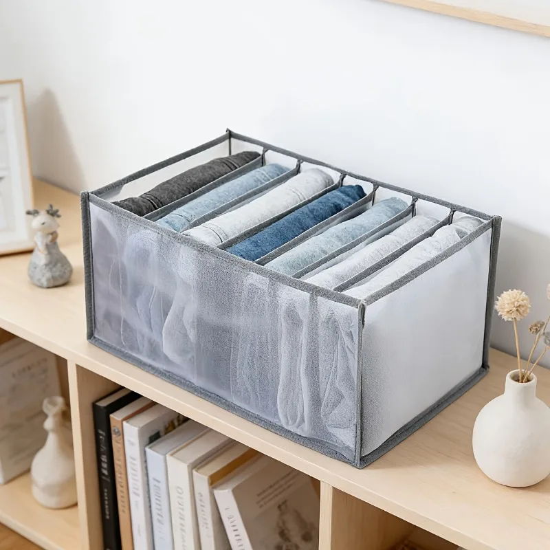 Faltbare Aufbewahrungstasche Wäsche-Organizer für den Kleiderschrank Unterwäsche-Schubladen-Aufbewahrung Schlafzimmerschrank Socken-BH-Aufbewahrung Hosen-Organizer