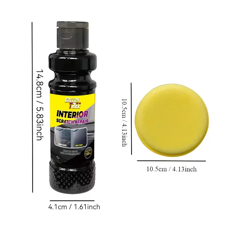 Kratzerentferner für Autoinnenräume aus klarem Kunststoff zur Wiederherstellung von Instrumententafeln & Lichtabdeckungen Image