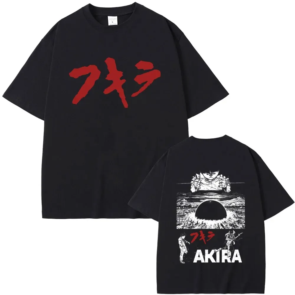 Herren Damen 90er Manga Vintage Übergroße T-Shirts Anime Akira T-Shirts Japanische Science-Fiction-Cartoon-Film Shima Tetsuo T-Shirt