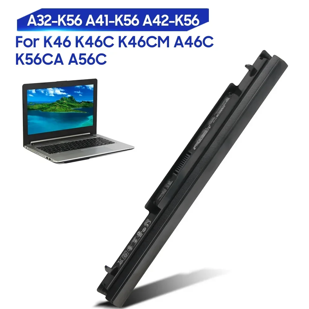 Neuer Ersatzakku für ASUS S46C S56C K56C A46C S550C E46C K46 K46C K46CM A31 A32 A41-K56 A42-K56 A32-K56 Hochwertig Image