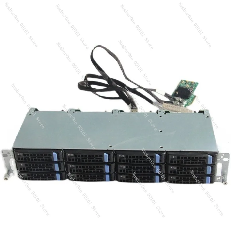 12-Bay 3,5-Zoll-Käfig, Hot-Swap-fähiges 6 GB, 12 GB 80878643 SAS-SATA-Gehäuse für Speichersösungen mit hoher Kapazität Image