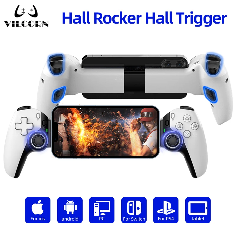 Handy Stretch Game Controller Drahtlose Bluetooth PC Tablet Für Schalter/PS3/PS4 Dual Hall Somatosensory Controller Image