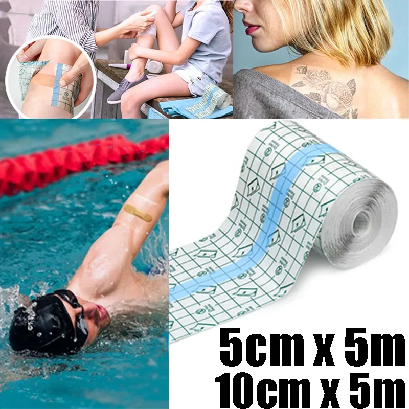 5M Wasserdichter PU-Film für Tattoo-Nachsorge Schützende Hautheilungsbandagen Medizinisches Wundpflaster Medizinisches Klebeband Image
