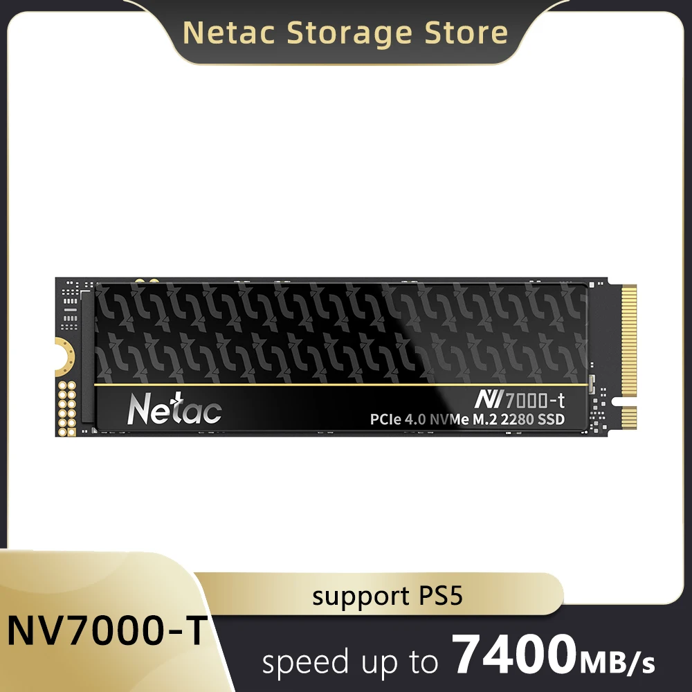 Netac 7400 MB/s SSD NVMe 4 TB 2 TB 1 TB 512 GB SSD M.2 2280 PCIE4.0x4 Solid State Festplatte für PS5 Laptop Desktop NV7000-T SSD Image