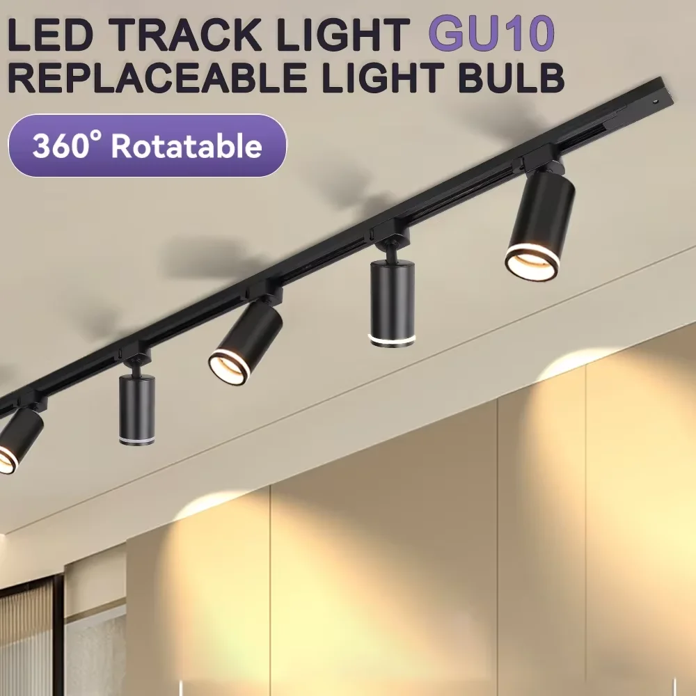 GU10 Spot Led Schienenbeleuchtung Innen Deckenleuchte für Wohnzimmer Shop Dekor Küche Schlafzimmer Lampe Led Schienenleuchten