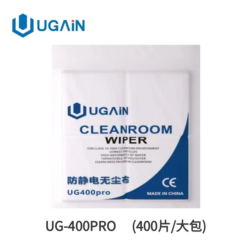 UGAIN 400/100 pro fusselfreies Reinigungstuch, ultra-saugfähig, spurenfrei, Mikrofaser-Wischtuch für Handybildschirme und Elektronikreparaturen Image