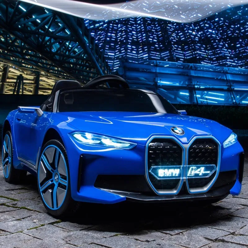 Auto Elettrica per Bambini 12V 4WD, Veicolo a Quattro Ruote Motrici per Bambini e Bambine, con Telecomando, Auto Giocattolo su Cui si Può Sedere, Passeggino per Bambini