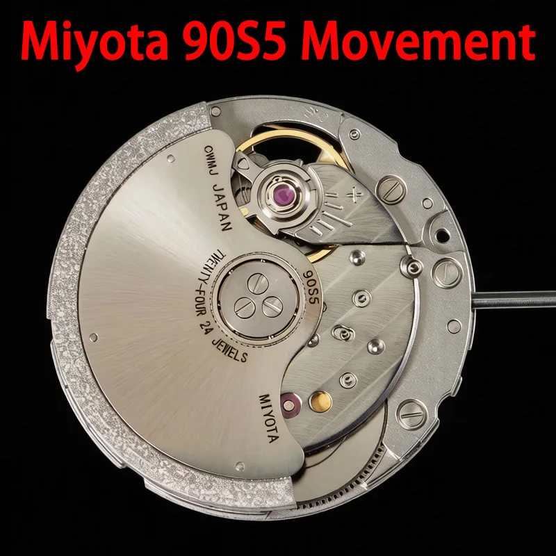 24 Juwelen Miyota 90S5 Uhrwerk, automatisches mechanisches 3-Zeiger-Uhrwerk für 90S5 mechanisches Uhrwerk, automatischer Selbstaufzug Image