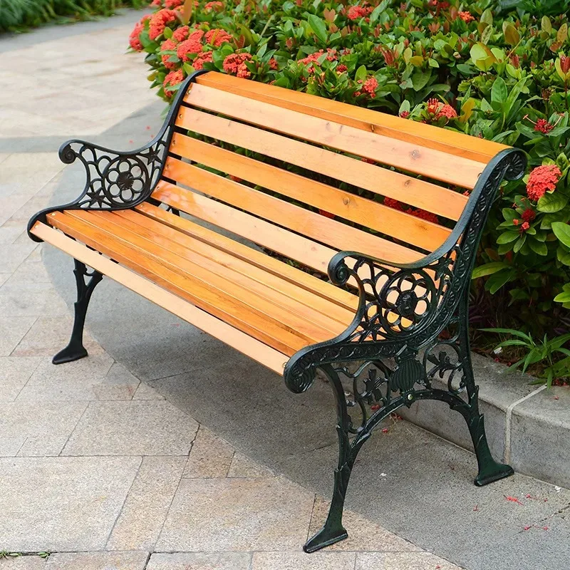 Top Sales Durable Outdoor Wooden Bench for Garden Park - Weather Resistant Garden Wooden Chair for Yard