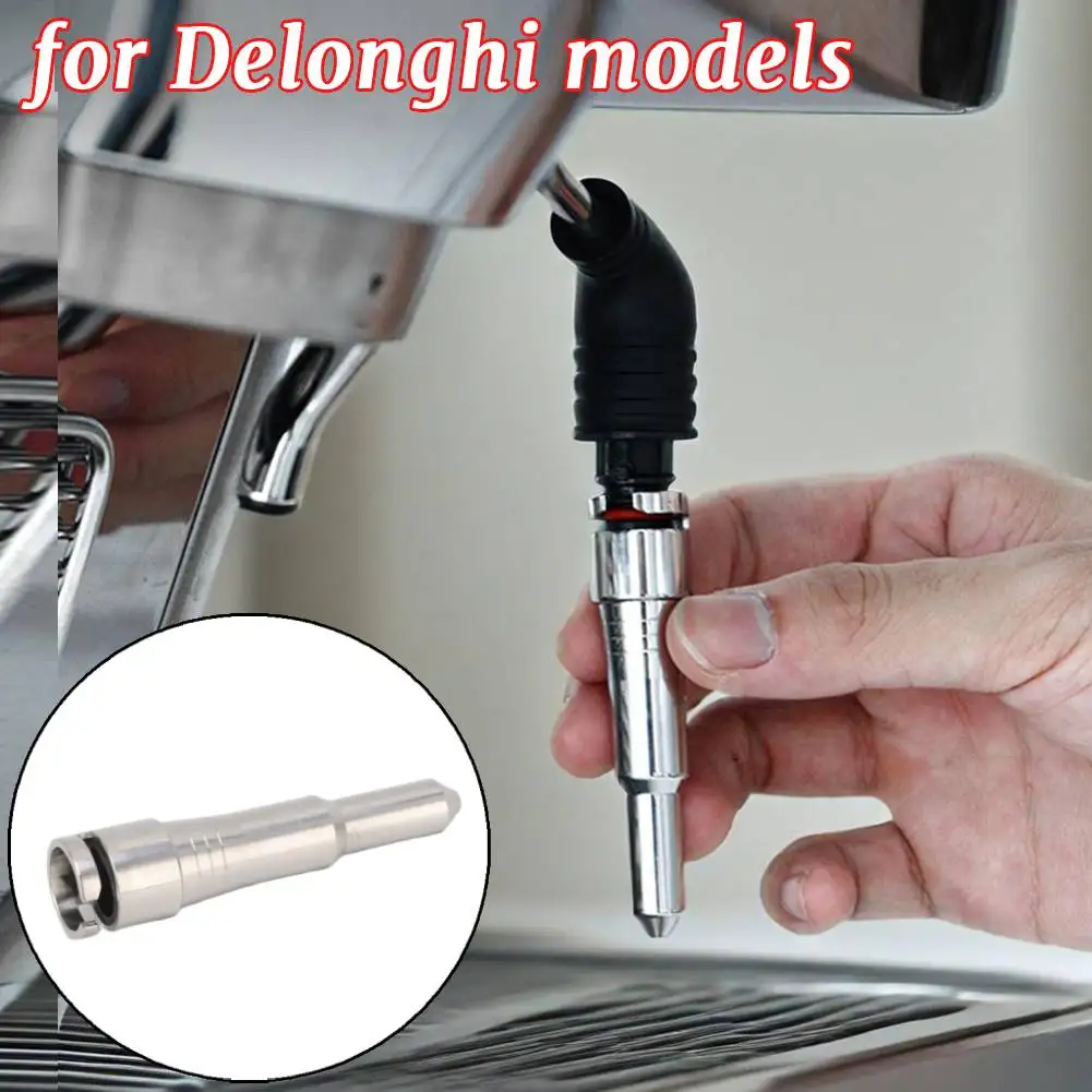 Dampfdüse Rostfreier Milchaufschäumer Schaumstoff-Innenschlauch Waschbarer Edelstahl-Kaffeemaschinendüse für Delonghi Dedica Image