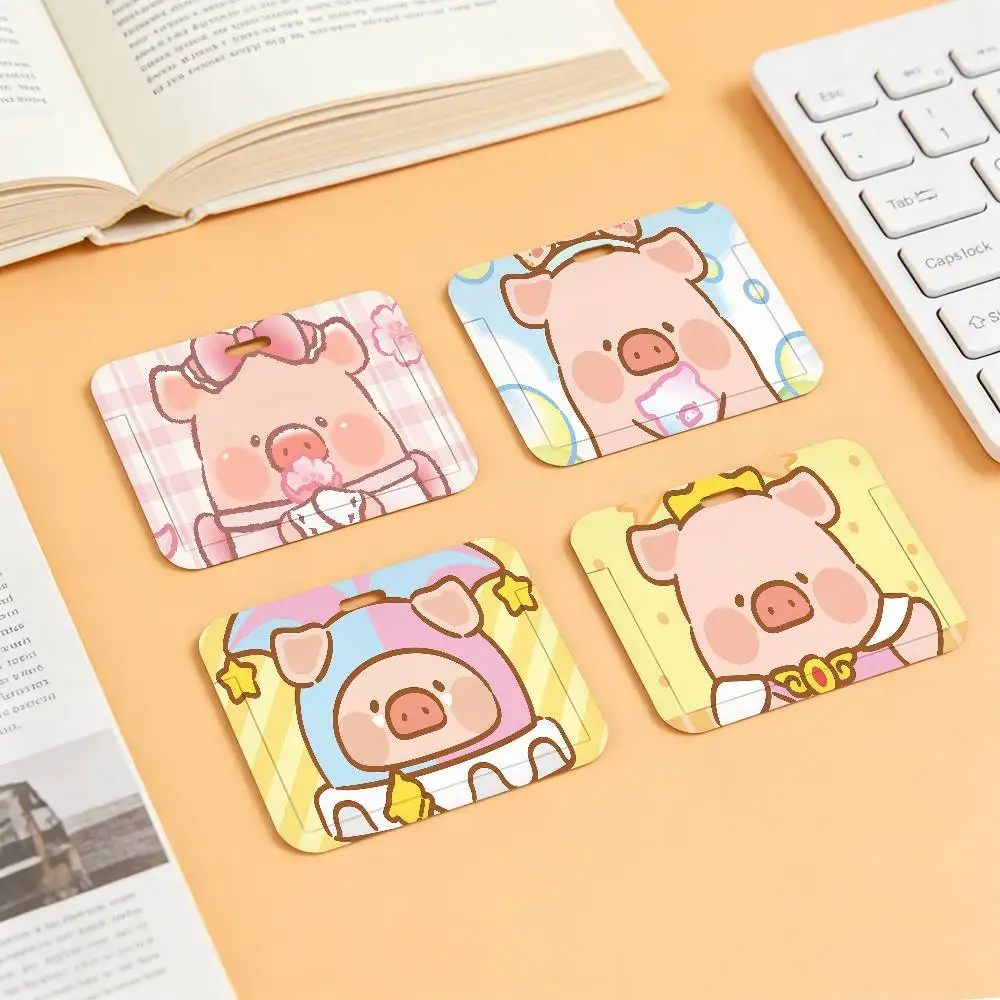 Cartoon Cute Lulu Piggy Kartenhalter, geeignet für Ausweise, Bankkarten, öffentliche Verkehrskarten und Arbeitskarten Image