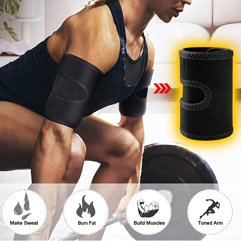 1 Paar Armformungs-Bänder, Arm-Sauna-Bänder für Schwitztraining, Sport-Fitness-Trainer, Armbänder, Sportschutz, Fitness & Bodybuilding
