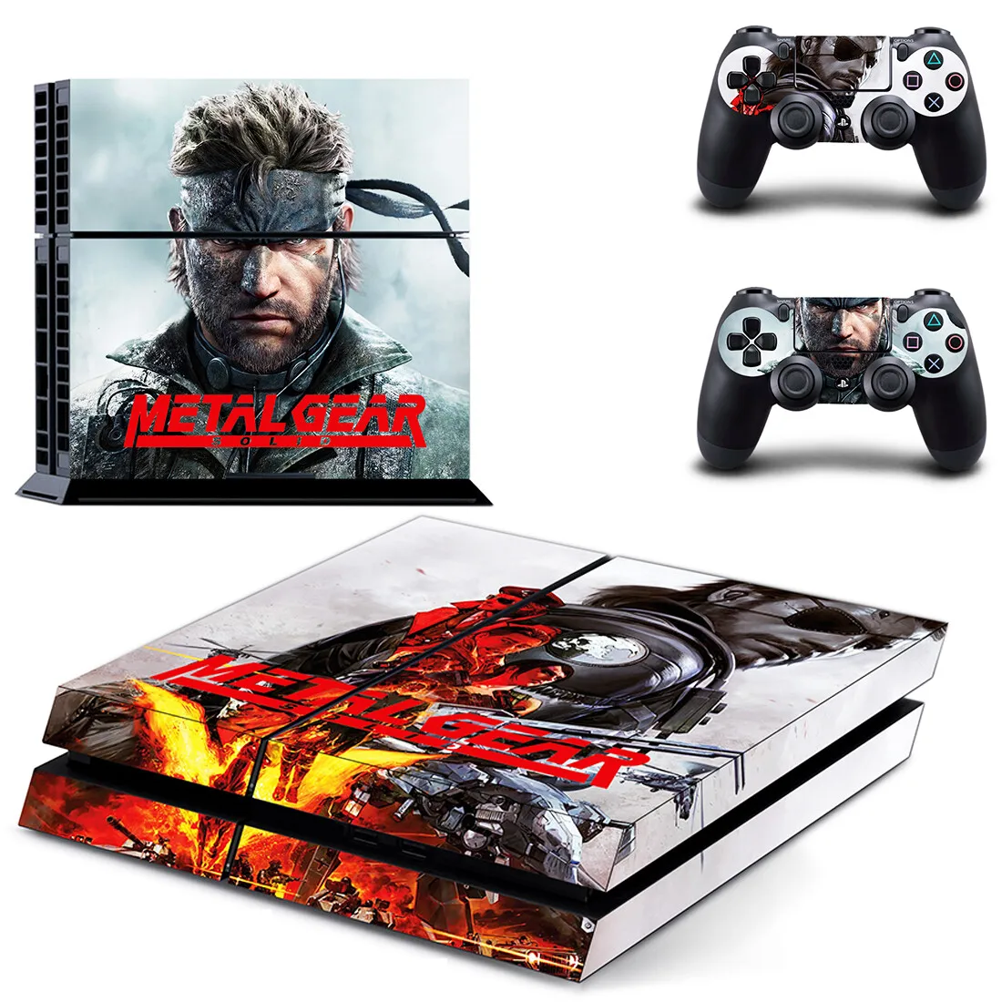 Metal Gear Solid Game PS4 Pro Slim Skin Sticker Aufkleber Schutzfolie für Konsole und Controller PS4 Fat Skins Vinyl Image